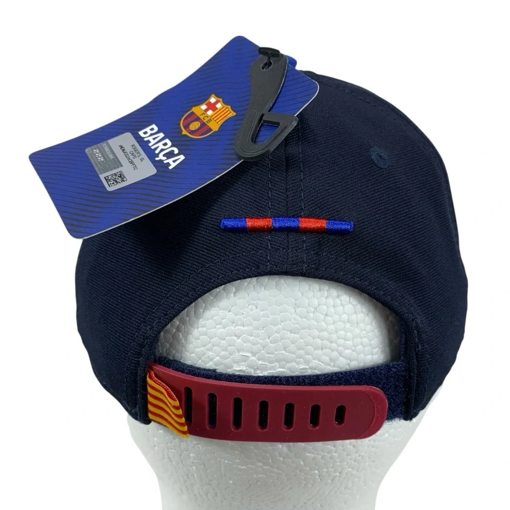 NWT FCB Barcelona Kids Snapback Hat Blue Red Adjustable La Liga Youth Cap‎